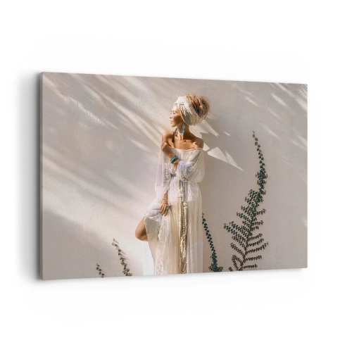 Obraz na plátne - Slnko a dievča - 120x80 cm