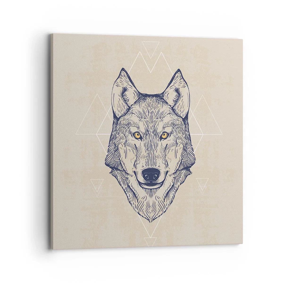 Obraz na plátne - Alfa o prenikavom pohľade - 70x70 cm