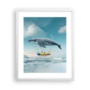 Plagát v bielom ráme - Prečo by nie? - 40x50 cm