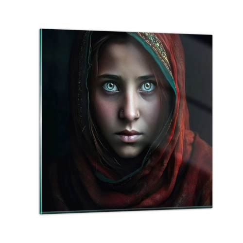 Obraz na skle - Východná princezná - 50x50 cm
