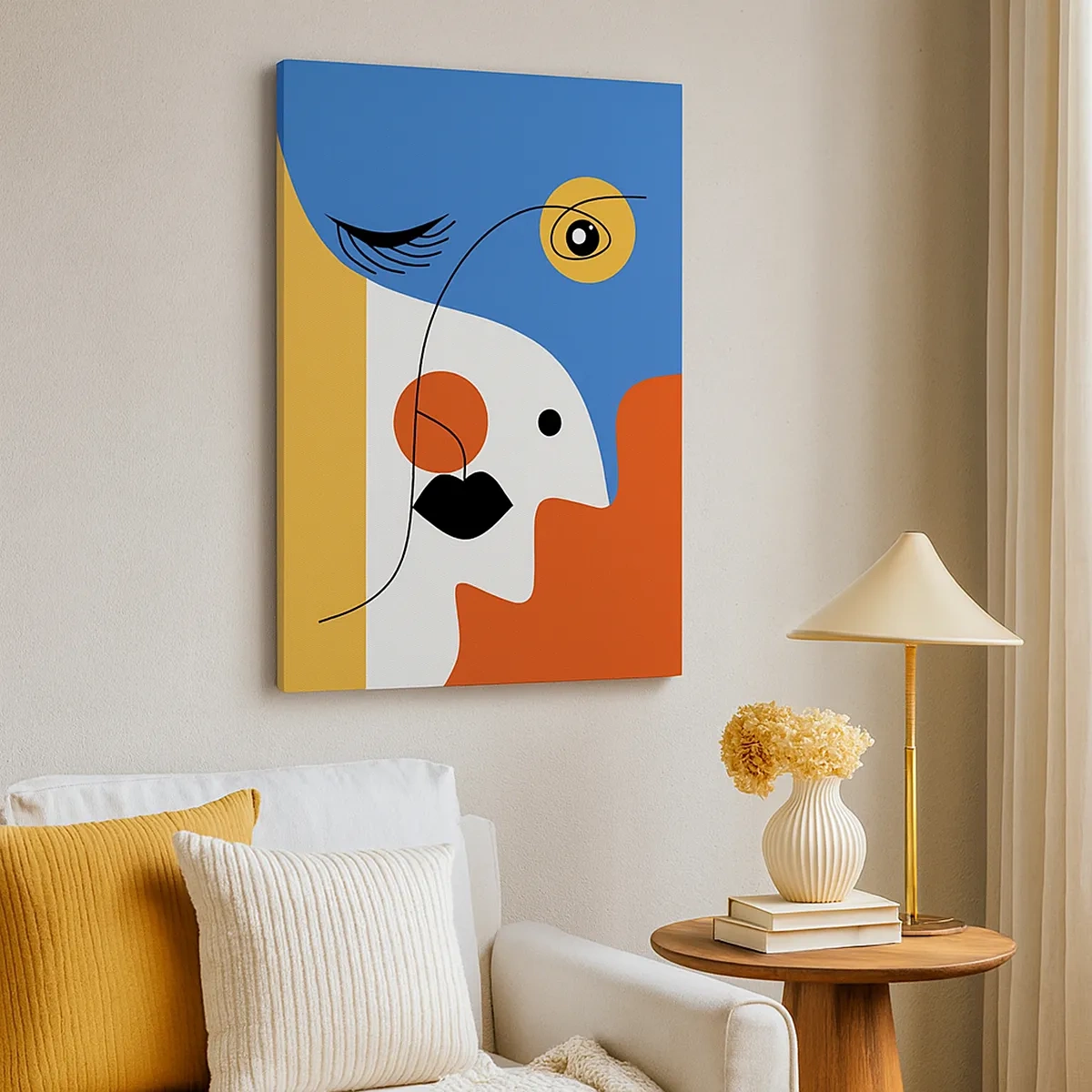 Obraz na plátne - Zdeformovaný portrét - 50x70 cm