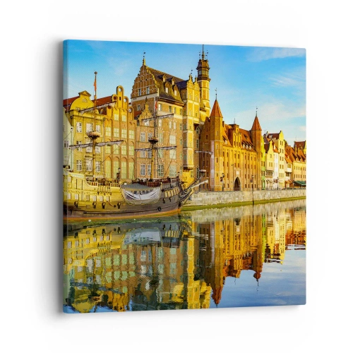 Obraz na plátne - Zrkadlový odraz minulosti - 40x40 cm