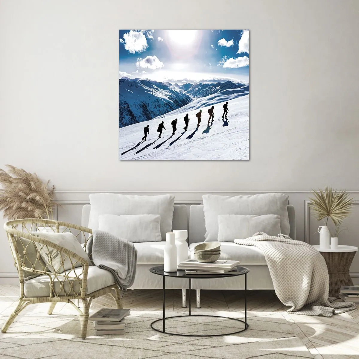 Obraz na skle - Tím dobývateľov - 30x30 cm