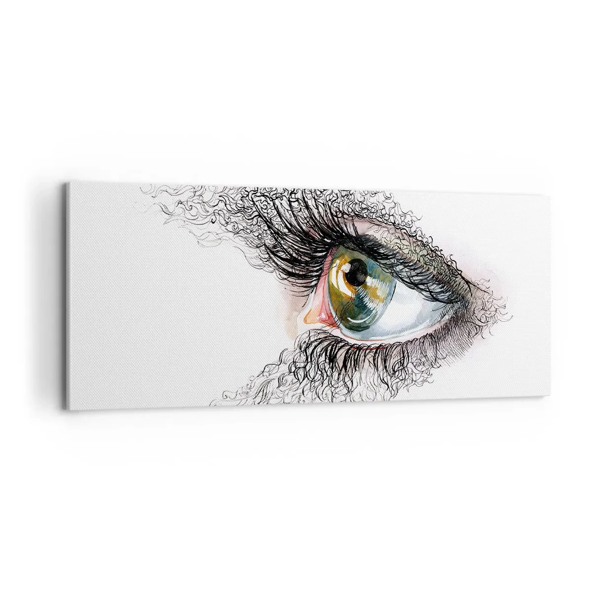 Obraz na plátne - Pozri sa priamo do duše - 100x40 cm