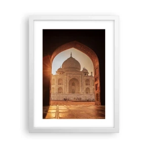 Plagát v bielom ráme - Pamätník nadpozemskej lásky - 30x40 cm