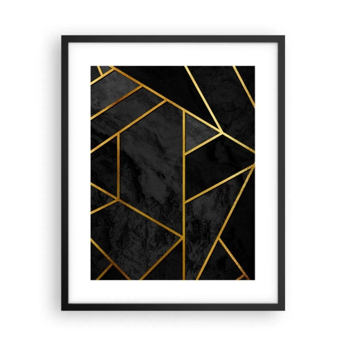 Plagát v čiernom ráme - Temnota a svetlo - 40x50 cm