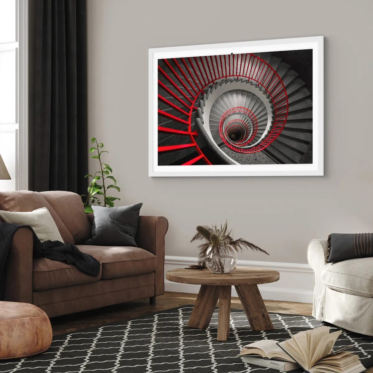 Plagát v bielom ráme - Architektonické hry - 91x61 cm