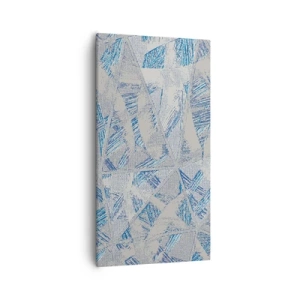 Obraz na plátne - V šedo-modrom labyrinte - 55x100 cm