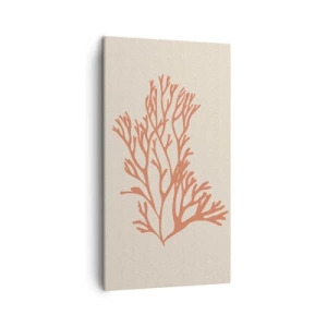 Obraz na plátne - Koralový filigrán - 45x80 cm