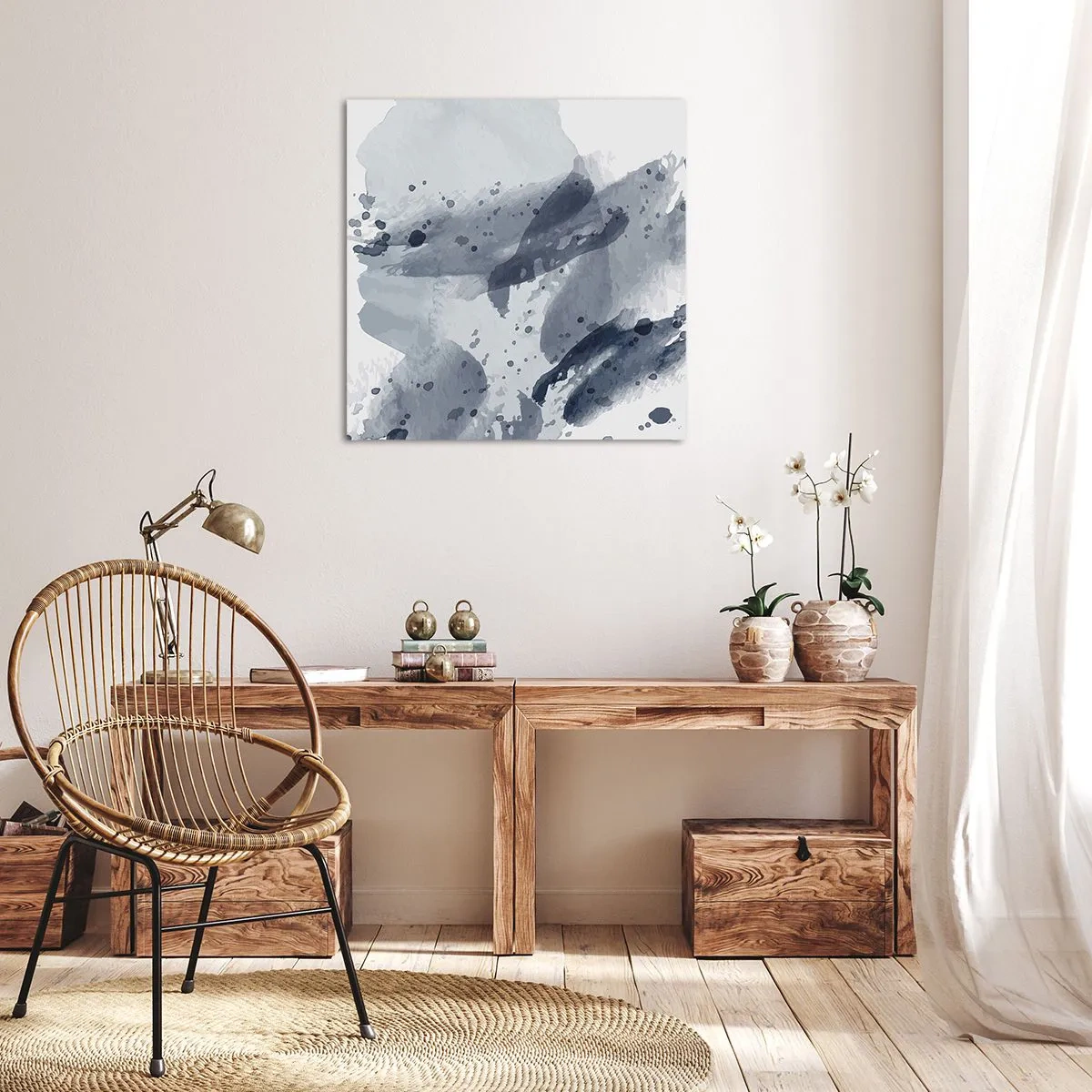 Obraz na plátne - Štúdia o povahe vody - 40x40 cm