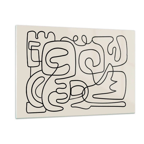 Obraz na skle - Podľa stopy - 120x80 cm