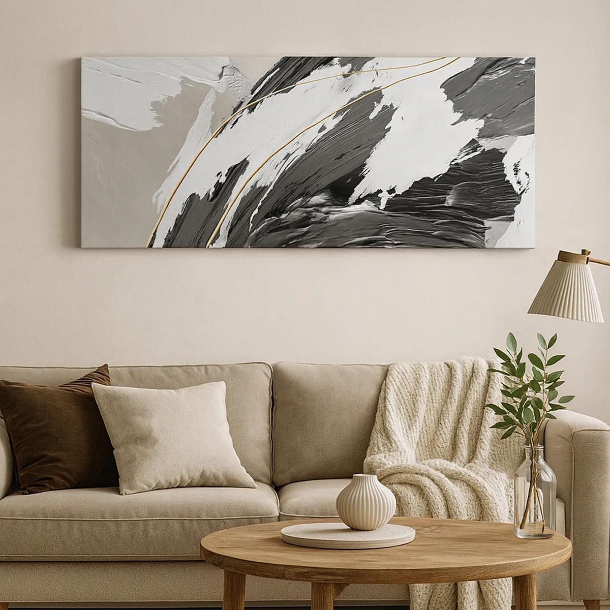 Obraz na plátne - Veľkorysá abstrakcia - 30x30 cm