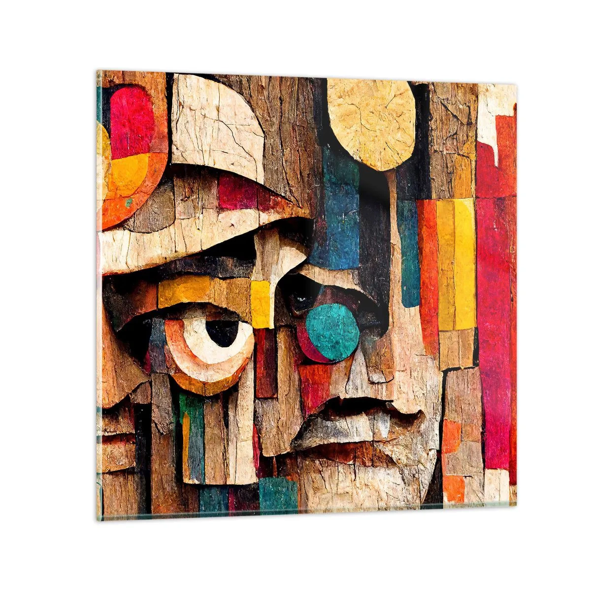 Obraz na skle - Vidím ťa… - 70x70 cm