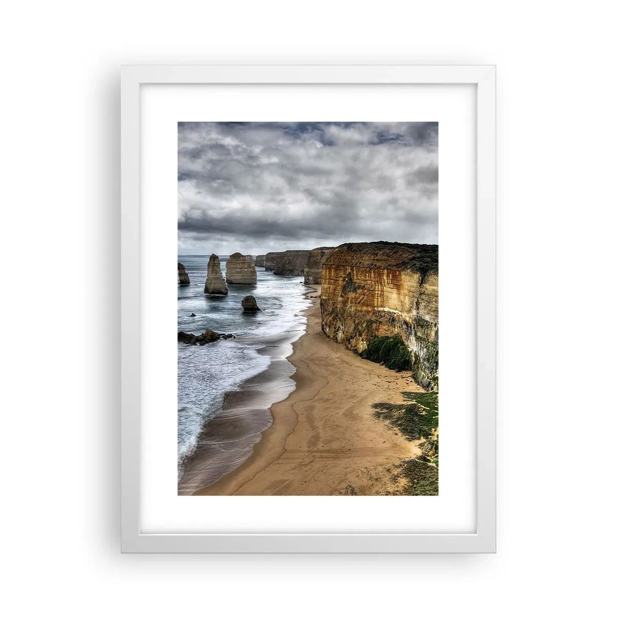 Plagát v bielom ráme - Drsná krása - 30x40 cm