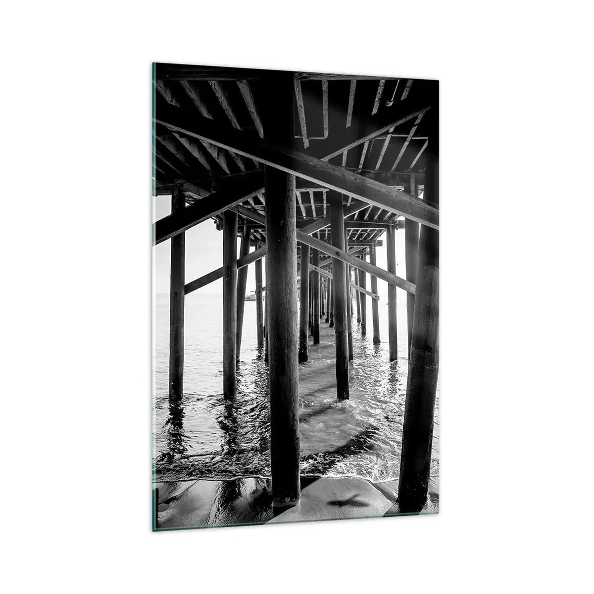 Obraz na skle - Úkryt na pláži - 70x100 cm