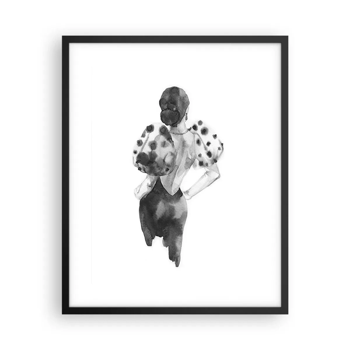 Plagát v čiernom ráme - Prešla hneď vedľa - 40x50 cm