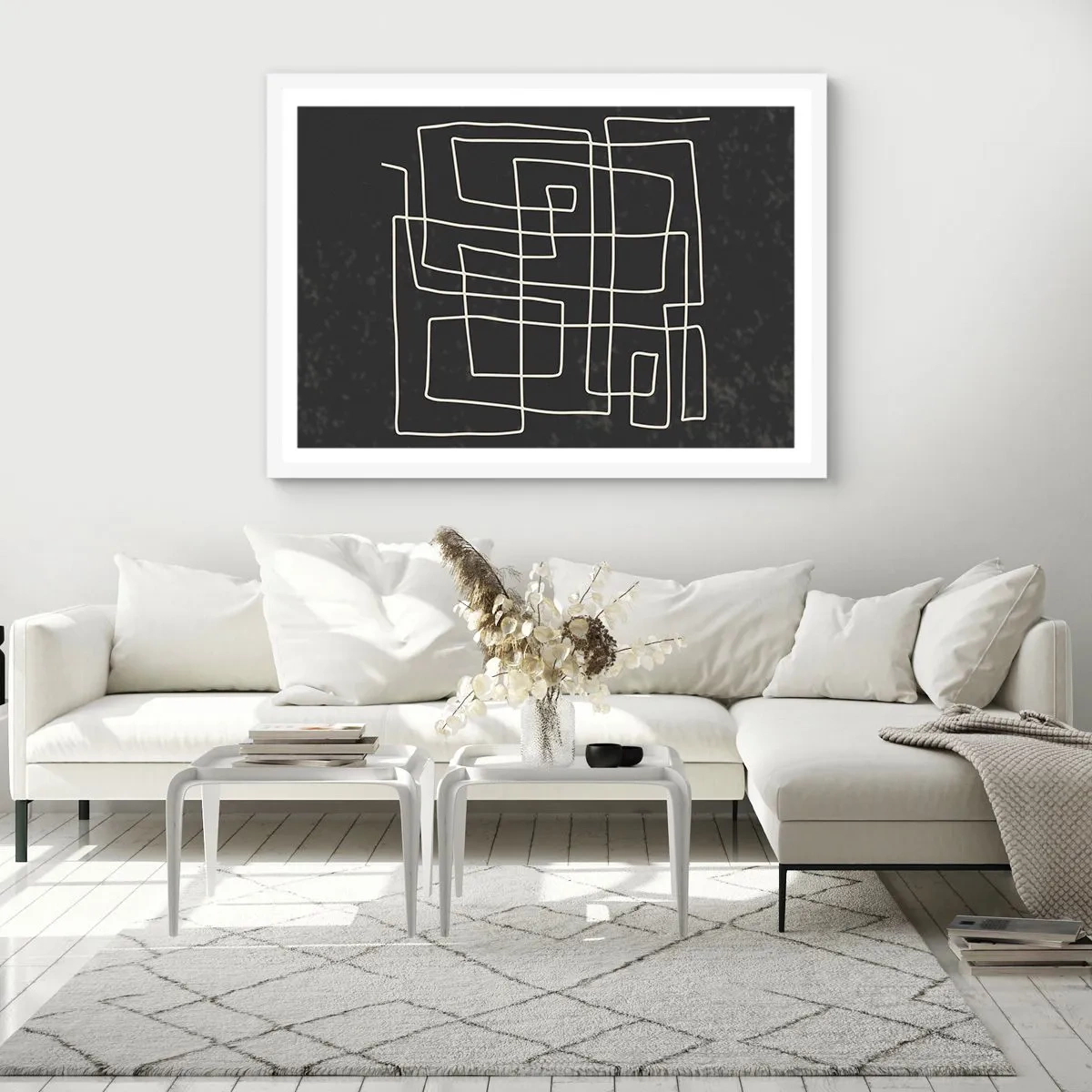 Plagát v bielom ráme - Nie je to tak jednoduché - 91x61 cm