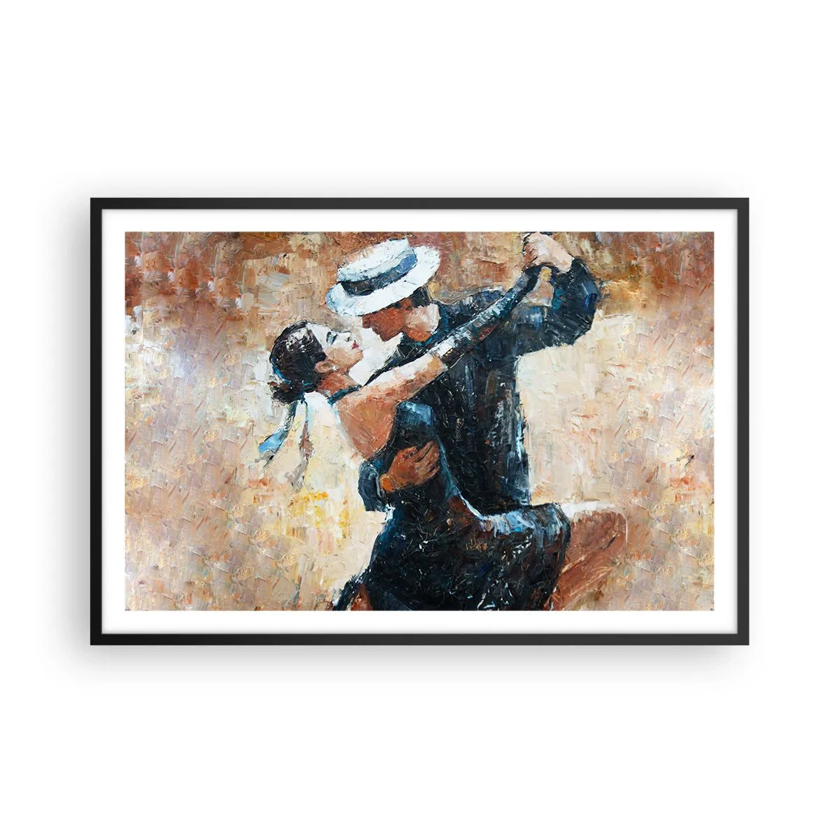 Plagát v čiernom ráme - A la Rudolf Valentino - 91x61 cm