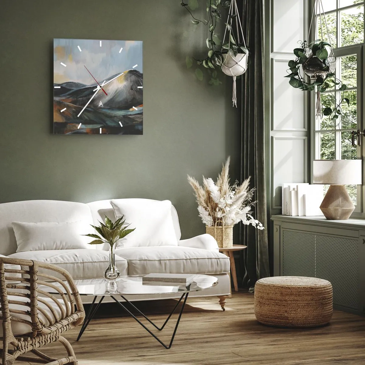 Nástenné hodiny - Surové a krásne - 30x30 cm