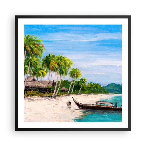 Plagát v čiernom ráme - Exotický sen - 60x60 cm
