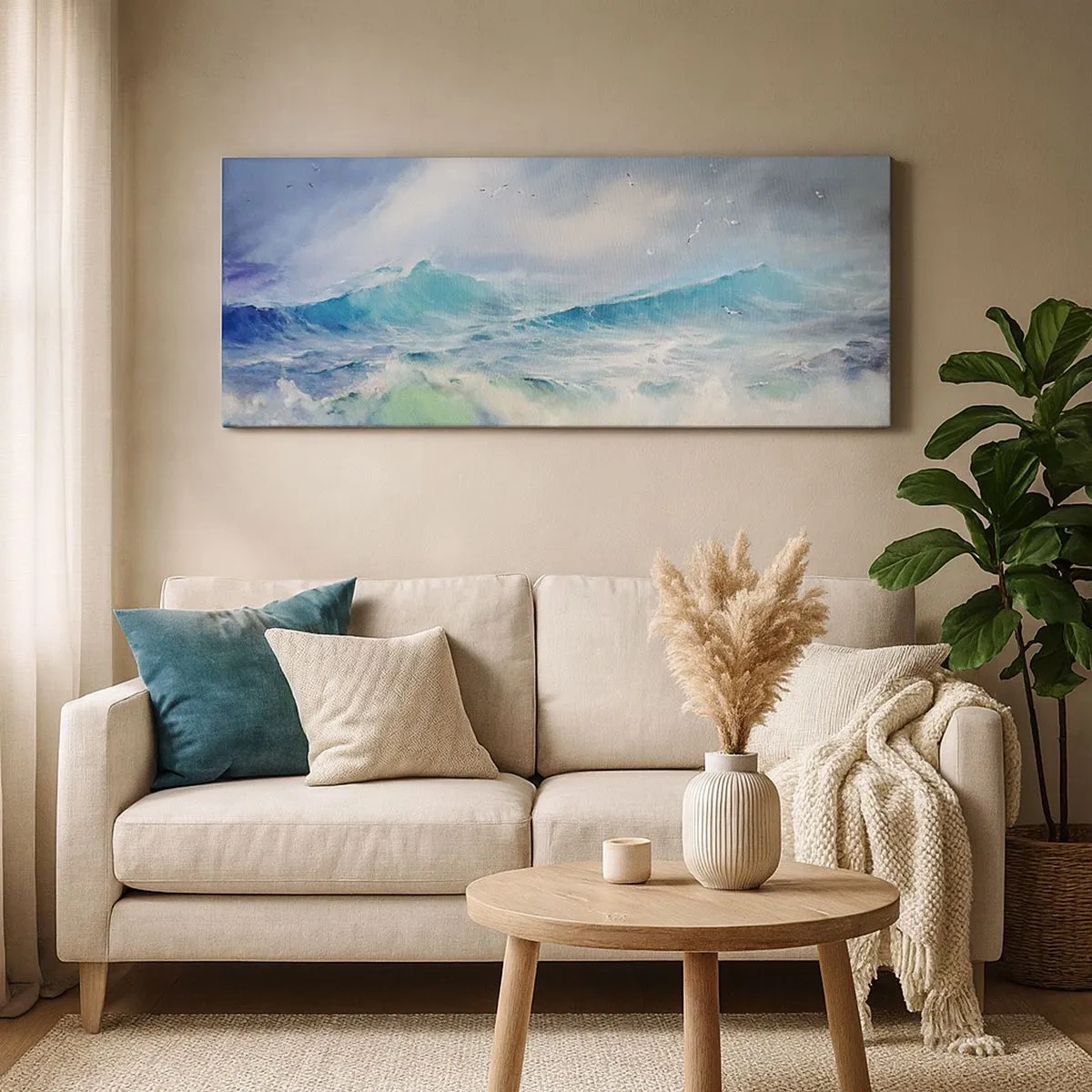 Obraz na plátne - „Víchrica zavyla triumfálne…“ - 100x40 cm