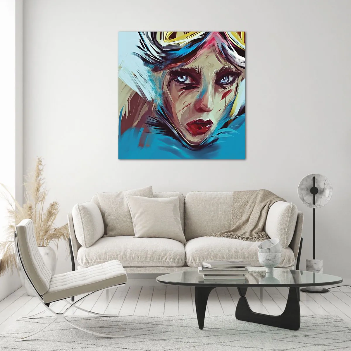 Obraz na skle - Silničná bojovníčka - 70x70 cm