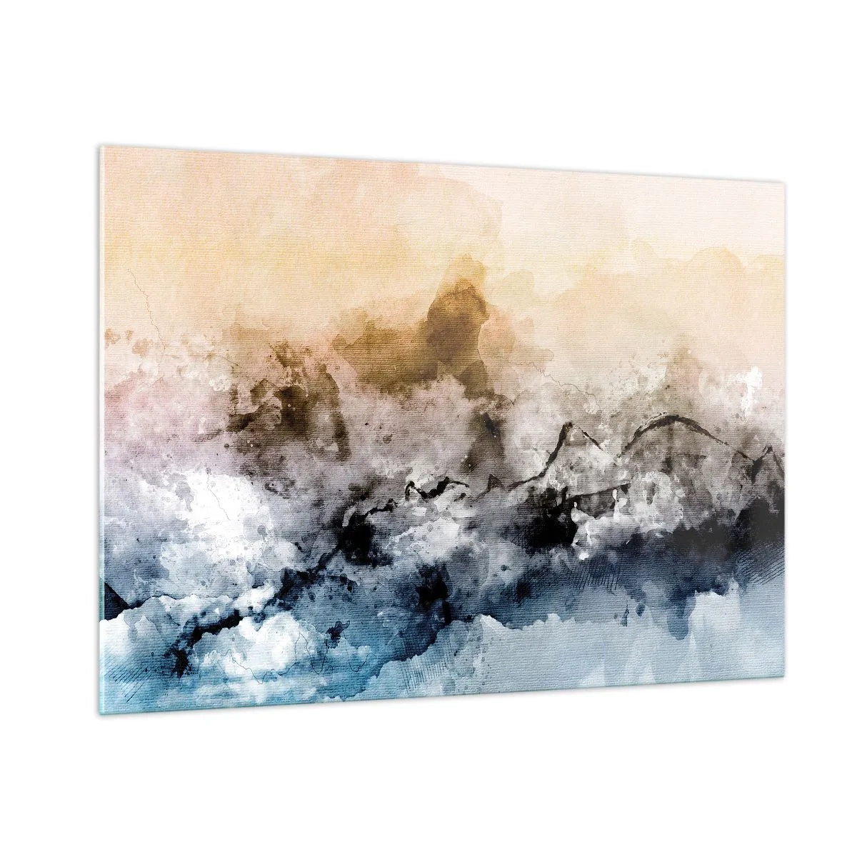 Obraz na skle - Ponorené do mračná hmly - 100x70 cm