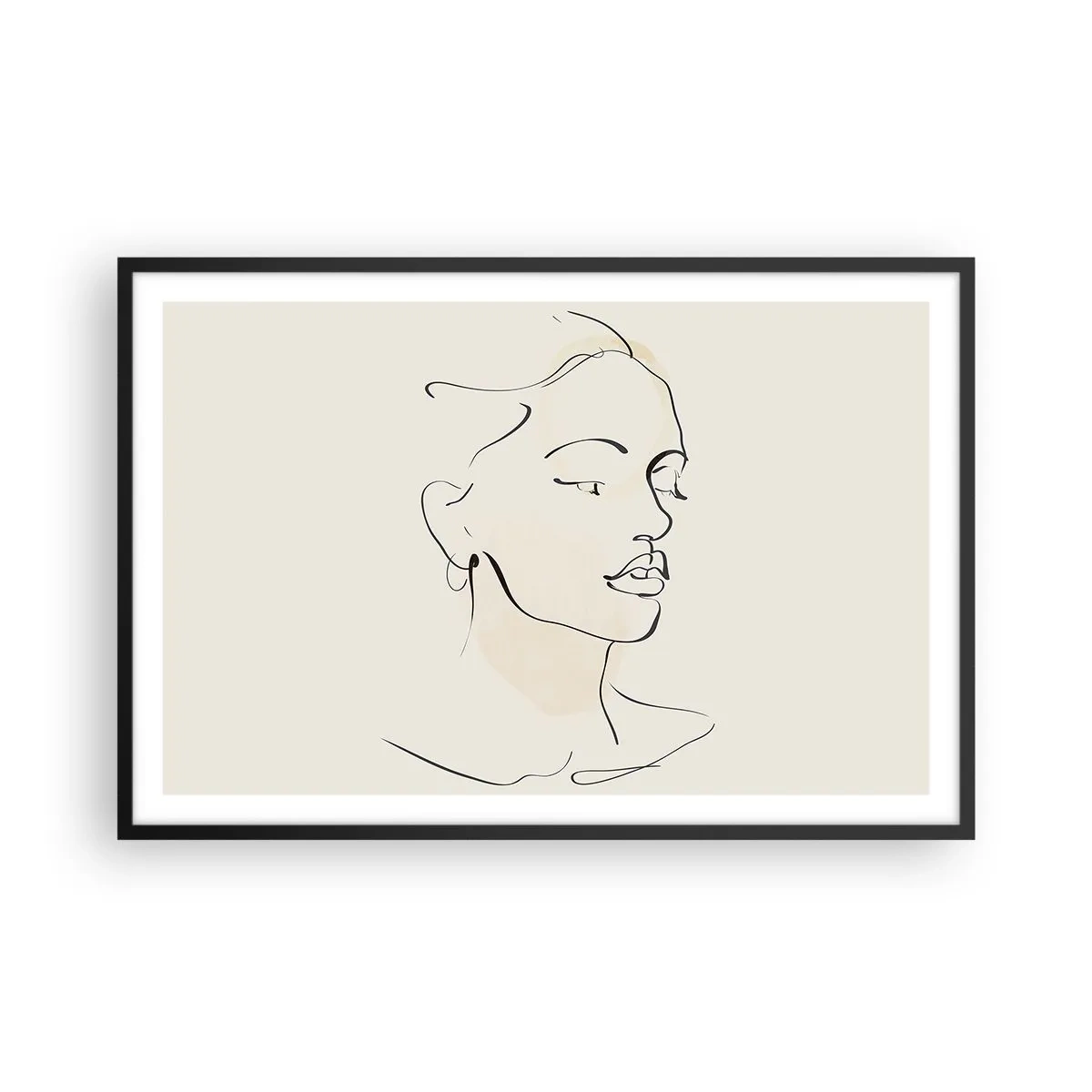 Plagát v čiernom ráme - Výrazným ťahom - 91x61 cm