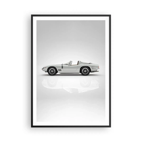 Plagát v čiernom ráme - Prísľub zábavy - 70x100 cm