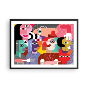 Plagát v čiernom ráme - My od pána Picassa - 70x50 cm