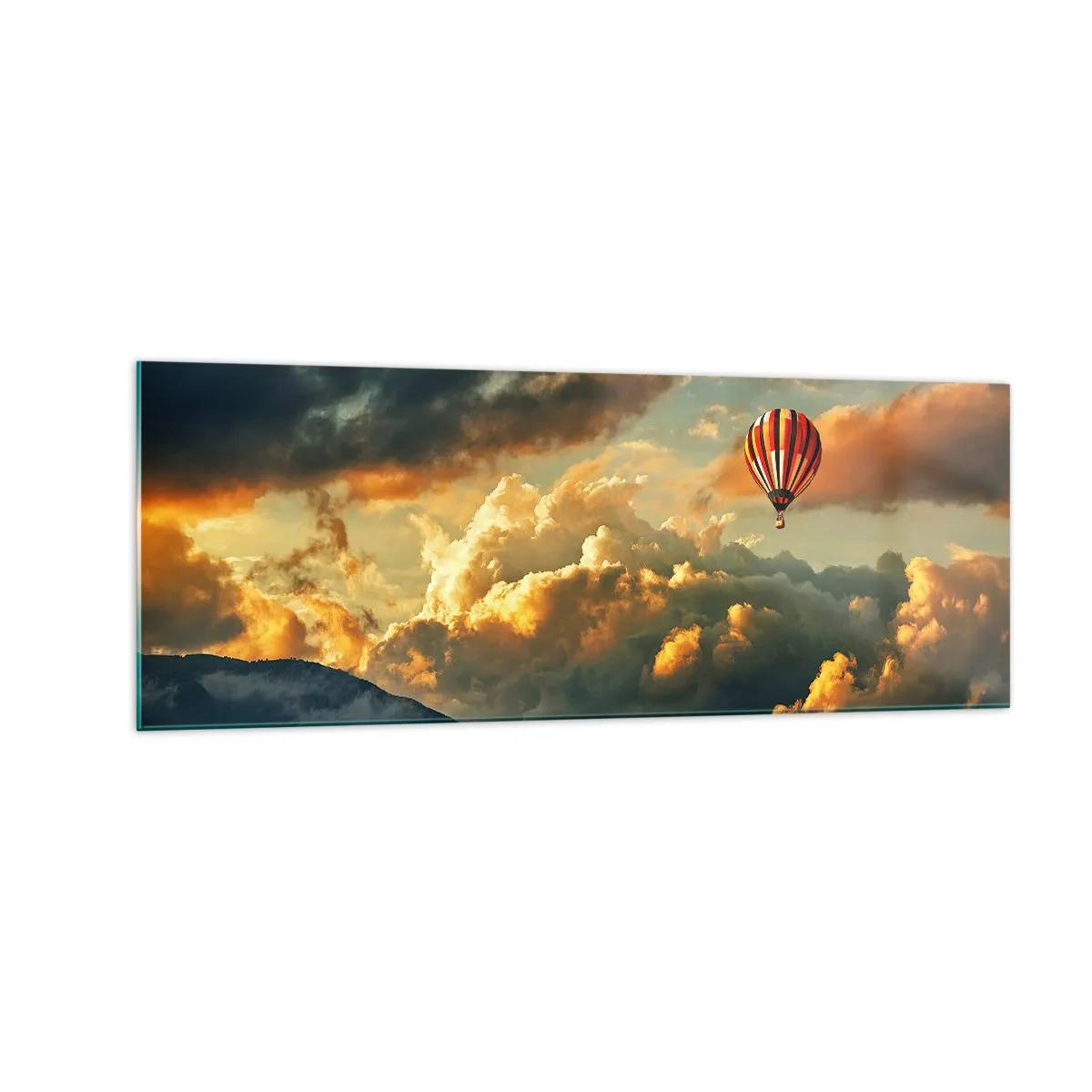 Obraz na skle - Letím, lebo chcem - 140x50 cm
