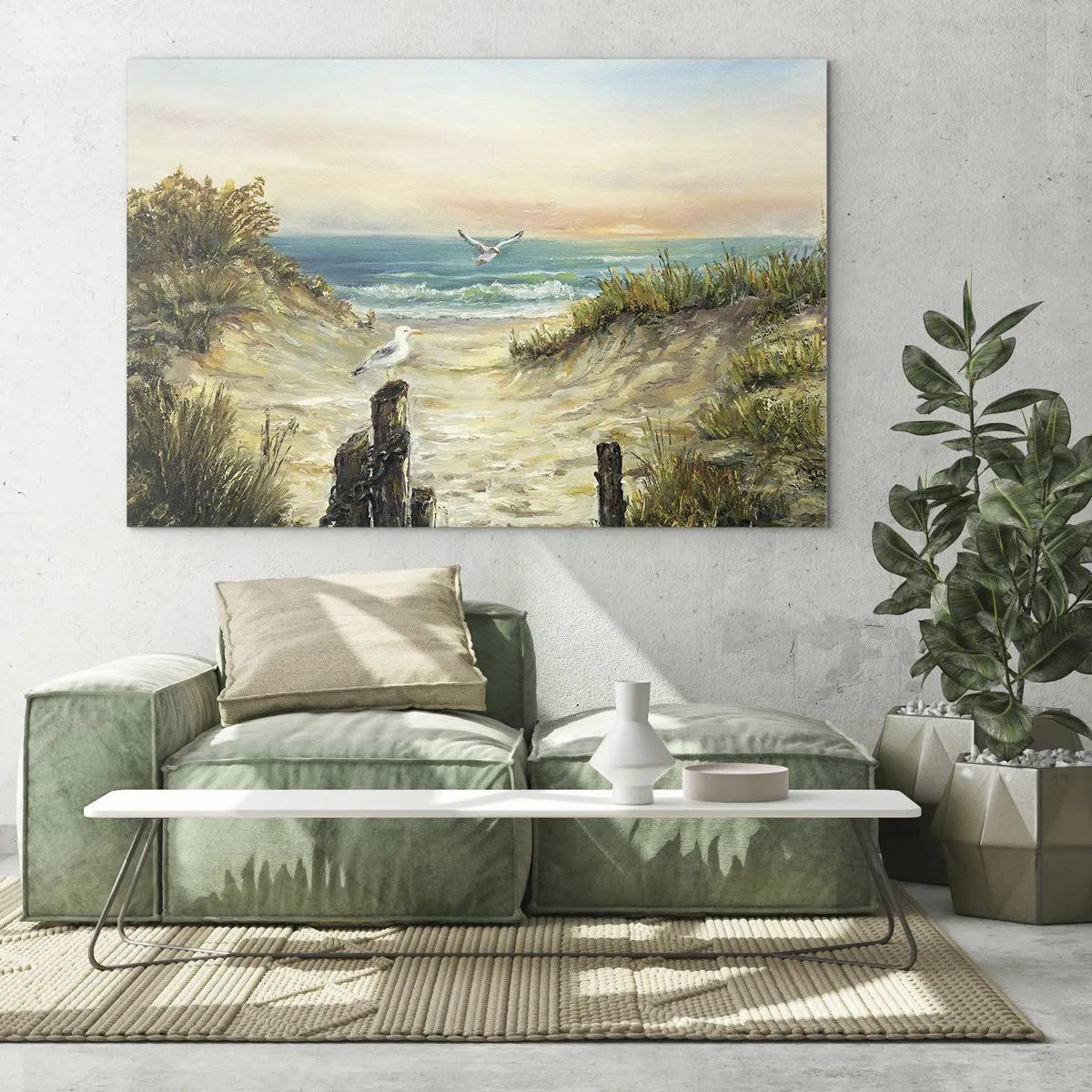Obraz na skle - Bezveterný ústup - 70x50cm - Bezvetrie a samota - Moderná nástenná dekorácia do obývacej izby a spálne ARTTOR