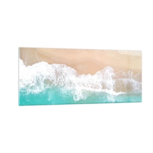 Obraz na skle - Maznavý dotyk - 100x40 cm