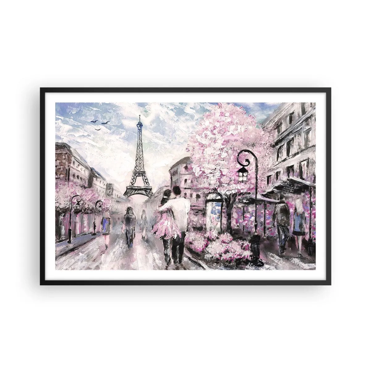 Plagát v čiernom ráme - Keď sa zamilovať, tak len v… - 91x61 cm