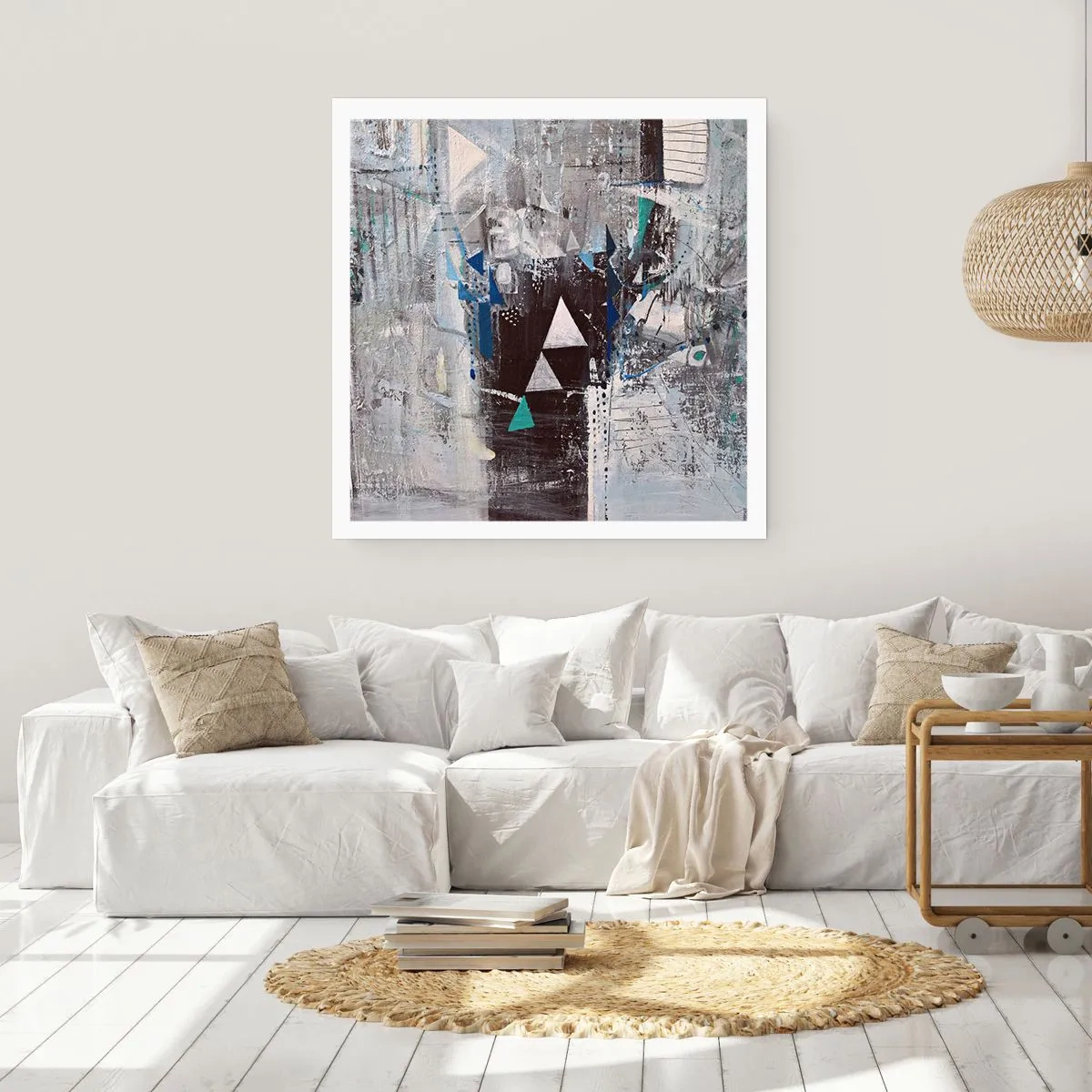 Plagát - Prednostné poradie trojuholníkov - 60x60 cm