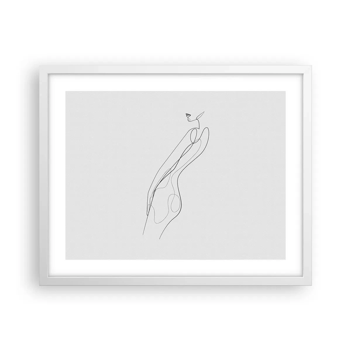 Plagát v bielom ráme - Iba sľub - 50x40 cm