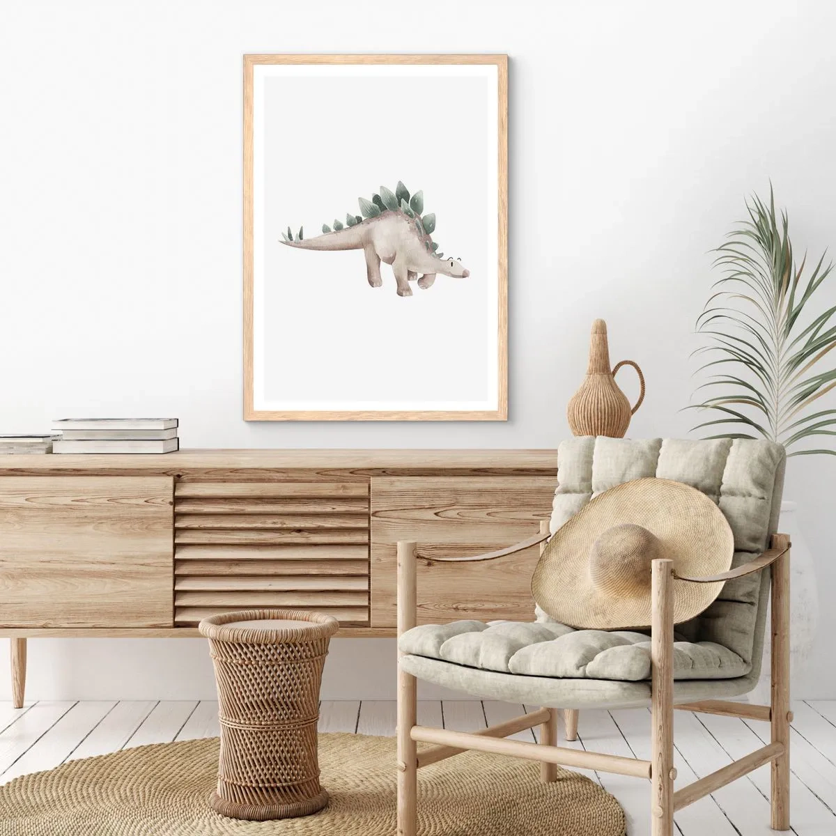 Plagát v ráme zo svetlého duba - Váš priateľ - 70x100 cm