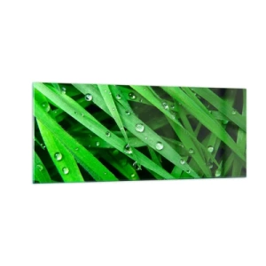 Obraz na skle - Hrajte na zelenú - 100x40 cm