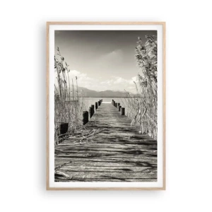 Plagát v ráme zo svetlého duba - V ústraní tráv - 70x100 cm