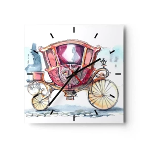 Nástenné hodiny - Na svadbu alebo na ples? - 40x40 cm