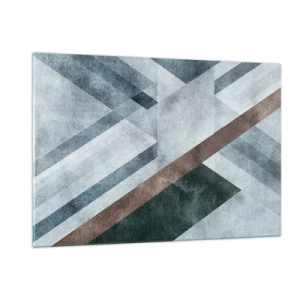 Obraz na skle - Sofistikovaná elegancia geometrie - 120x80 cm