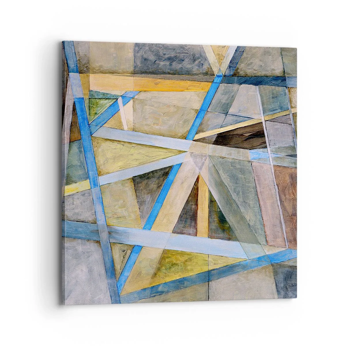 Obraz na plátne - Priamo alebo diagonálne? - 70x70 cm
