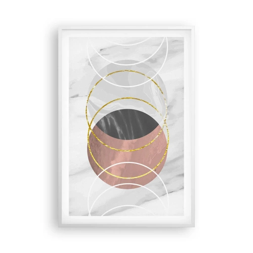 Plagát v bielom ráme - Hudba sfér - 61x91 cm