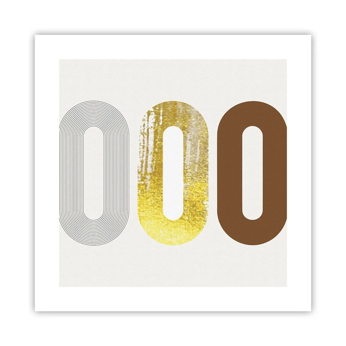 Plagát - Ooo! - 40x40 cm