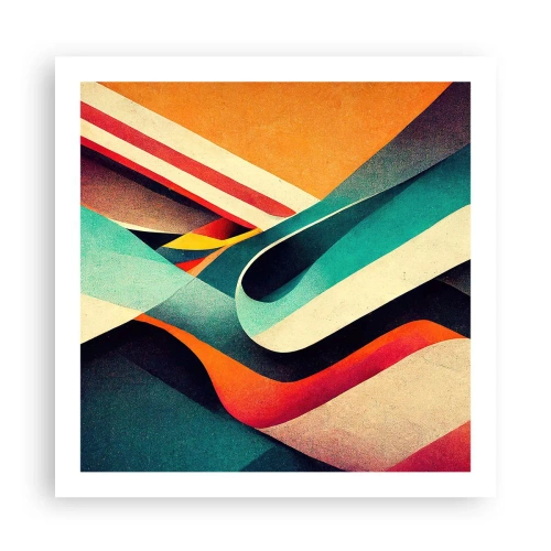 Plagát - Intenzívna kompozícia - 60x60 cm