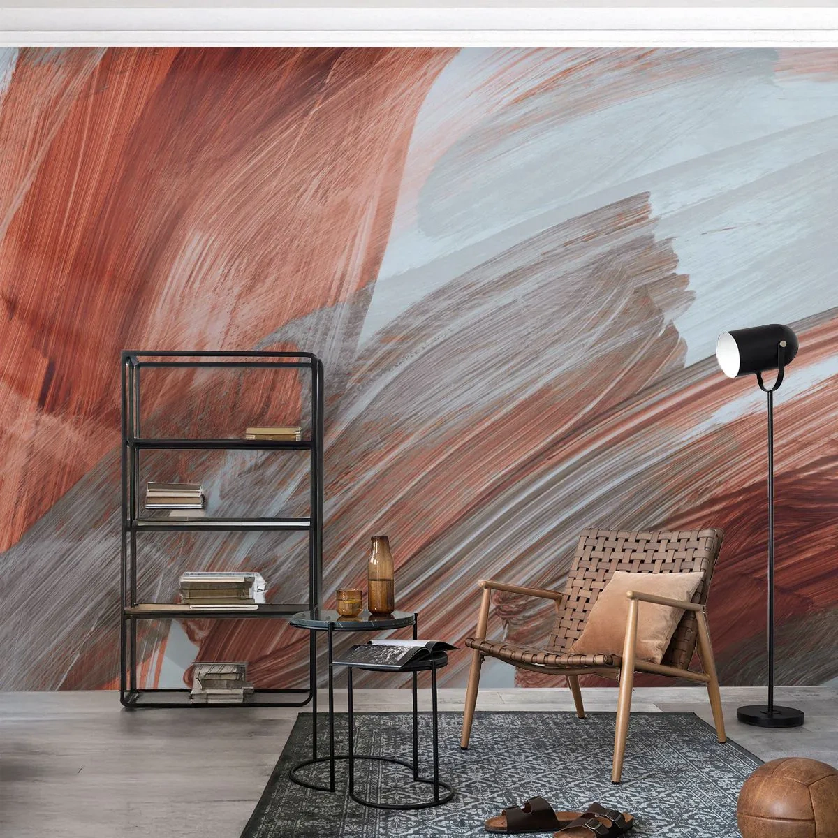 Fototapeta Premium Sand - Jesenná veterná abstrakcia - Kus, Chaos, Minimalizmus - 150x105 cm