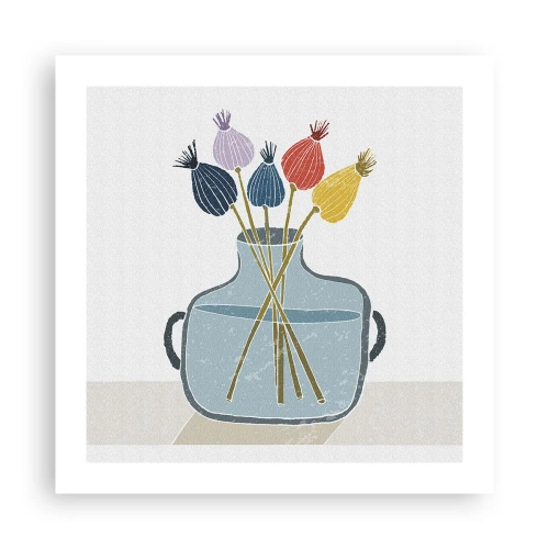 Plagát - Makové kvety - 50x50 cm