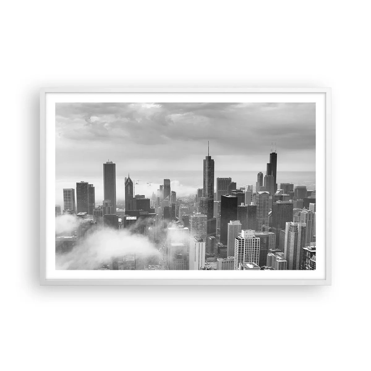 Plagát v bielom ráme - Americká krajina - 91x61 cm