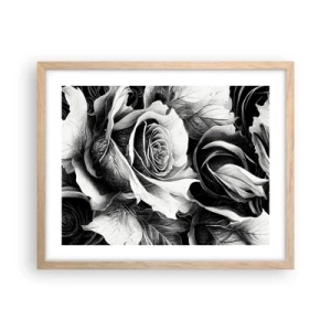 Plagát v ráme zo svetlého duba - Navždy kráľovná - 50x40 cm