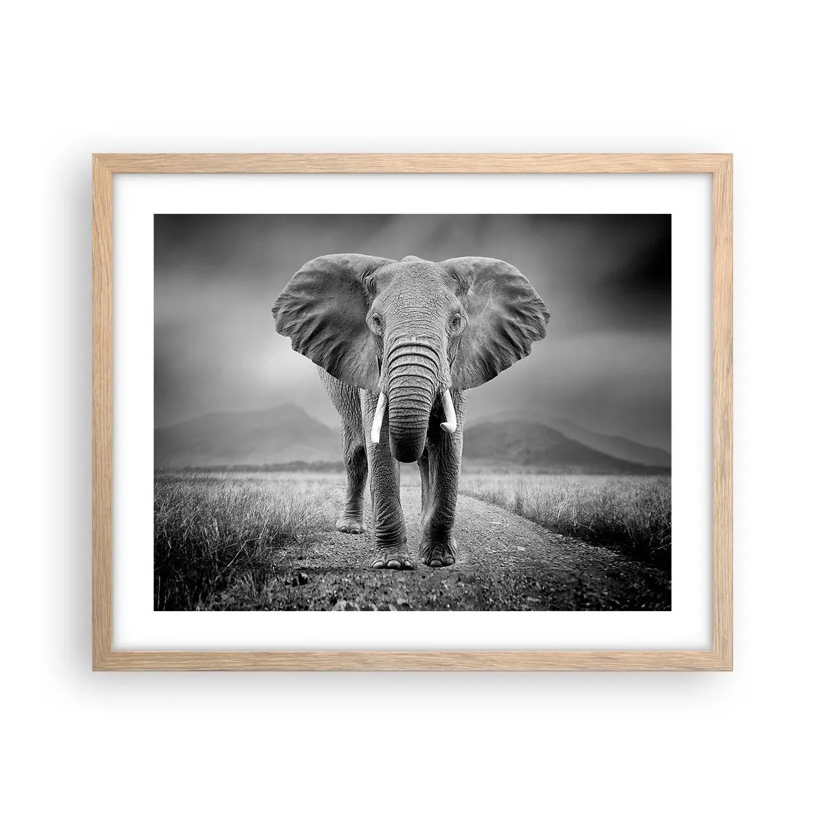 Plagát v ráme zo svetlého duba - Hostiteľ víta - 50x40 cm